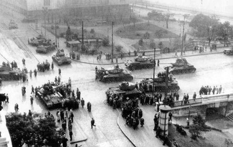 Soviet Tanks in Budapest